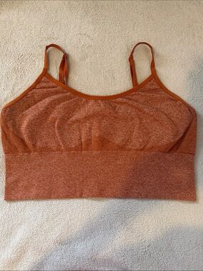 PINK Victoria's Secret Rust Orange Seamless Bralette